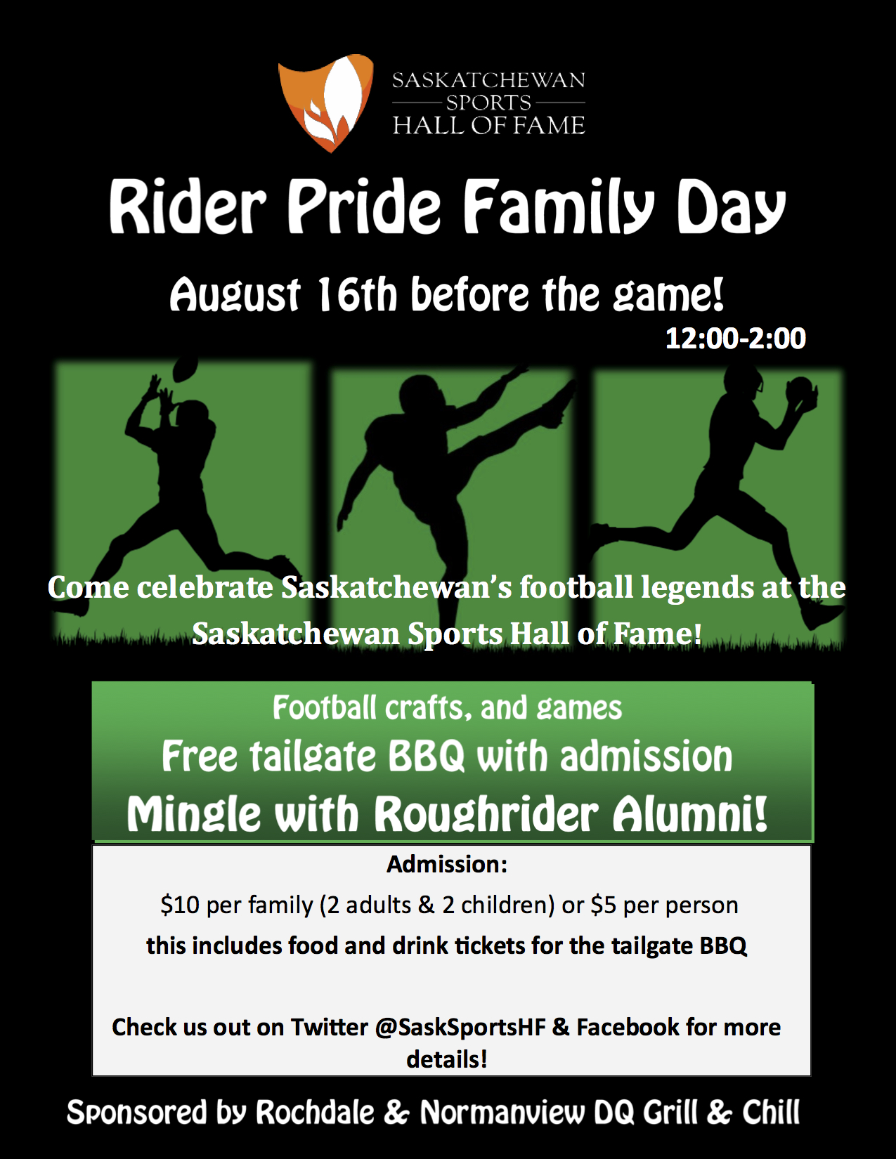 Rider Pride Family Day Saskatchewan Sports Hall of Fame